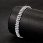 925 Silver Bracelet Elegant Zircon Crystal Fashion Jewelry For Women Engagement Wedding Glamour Jewelry