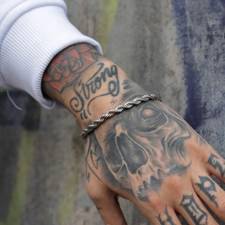 Classic Twisted Rope Chain Bracelet Men Stainless Steel Minimalist Chain Bracelet For Men Jewelry Gift