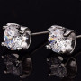 Classic White Gold Stud Earrings 0.5ct-2ct Moissanite 18k Gold Diamond Anniversary jewelry Earrings