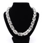 6/8/12/15mm High Quality Stainless Steel Silver Color Srong Handmade Byzantine Box Link Chain Men's Necklace Or Bracelet 1PCS