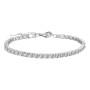 3mm Moissanite Tennis Chain S925 Sterling Silver Charm Bracelet Fine Jewelry Certificate Pass Diamond