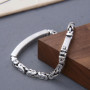 Charming 925 Simplicity Noble Pretty Peace Grain Smooth Bracelet for Men And Women Fashion Design Sense Luxurious Jewelry Gift