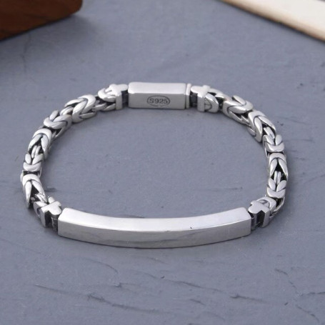 Charming 925 Simplicity Noble Pretty Peace Grain Smooth Bracelet for Men And Women Fashion Design Sense Luxurious Jewelry Gift