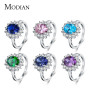 Real Solid 925 Silver Ring Fashion Women Gift 5A Zircon Jewelry Brand Wedding Engagement Silver Rings