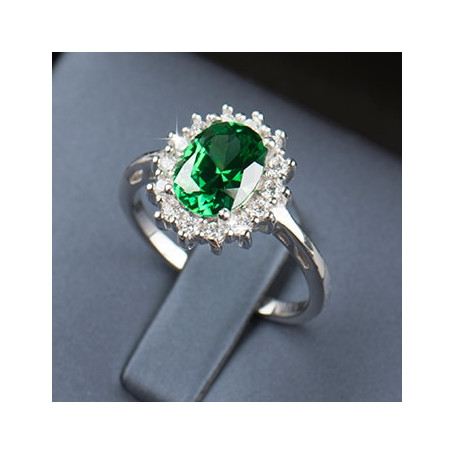 Real Solid 925 Silver Ring Fashion Women Gift 5A Zircon Jewelry Brand Wedding Engagement Silver Rings