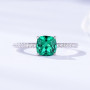Gemstone Rings for Women Girls Solid 925 Silver Wedding Engagement Topaz Emerald Sapphire Ring