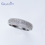 Silver 925 Ring With AAA Zircon Gemstones Fashion Jewelry For Women Wedding Engagement Party Gift Sizes 6-10