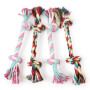 Dogs Cotton Linen Braided Bone Rope Clean Molar Chew Knot Play Toys Large Small Dogs Toys