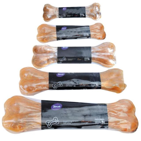 Leather Cowhide Bone Molar Teeth Clean Stick Dog Chews Toys Puppy