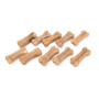 10 Pc Dog Toy Bone Durable Chews Molar Teeth Clean Stick Food Treats Natural Cowhide Puppy Accessories Dental Care Bones for Dog