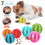Pet Dog Toy Interactive Rubber Balls for Small Large Dogs Cat Chewing Toys Pet Tooth Cleaning Indestructible Dog Food Balls