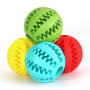Pet Dog Toy Interactive Rubber Balls for Small Large Dogs Cat Chewing Toys Pet Tooth Cleaning Indestructible Dog Food Balls