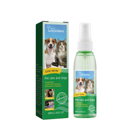 Dog Cat Pet Tooth Stain Removal Halitosis Cleaning Spray