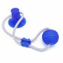 Dog Interactive Suction Cup Push TPR Ball Toys Elastic Ropes Dog Tooth Cleaning Chewing