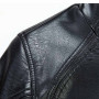 Men's Clothing Sheep Genuine Leather Long Sleeve Zipper Casual Slim Fit Coat Office Jacket