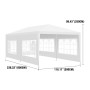 Yonntech 3 x 6m Party Tent Gazebo Marquee with 6 Removable Sidewalls Waterproof Outdoor Picnic Canopy