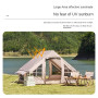 Tent Outdoor Camping Fully Automatic Inflation Equipment Roof Tent Waterproof Automobile Family Travel Party Fishing Sun Shelter