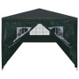 Garden Vida Gazebo with Side Panels 3x9m Marquee Zip Up Party Tent Outdoor Garden Canopy Water-Resistant with Wind Bars