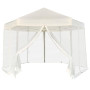 Hexagon Pop-up Party Tent Heavy-Duty Garden Camping Gazebo with 6 Sidewalls Steel Frame Collapsible Gazebo Easy Assembly
