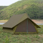 Outdoor Camping Retro Tent 2-Person Camping Protection against Heavy Rain Cabin Type A- Shaped Tent Oxford Cloth