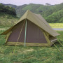 Outdoor Camping Retro Tent 2-Person Camping Protection against Heavy Rain Cabin Type A- Shaped Tent Oxford Cloth