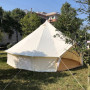 Glamping holiday 4m Dia oxford canvas waterproof camping bell tent