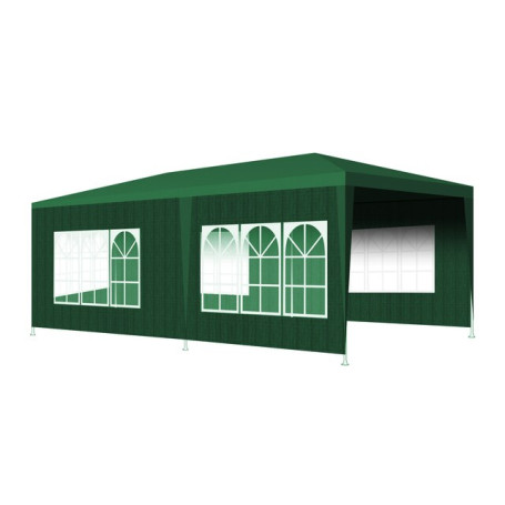 3x6m Waterproof Outdoor Tent for Garden Party Gazebo Marquee with 6 Movable Sidewalls Camping Picnic Canopy Awning Easy Assembly