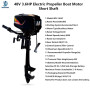 HANGKAI 48 V 3.6-5.0 HP Brushless Inflatable Boat Outboards Propeller Motor Assault Boat Canoeing Engine Motors Free Shipping