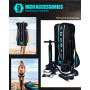 Myboat Stand Up Extra Wide Inflatable Paddle Board 11'×33"×6" Removable Fins Backpack 2 Blade Floating Paddles Kayak Seat