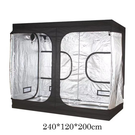 600D 240X120X200Cm Plant Grow Box Tent Dark Room For LED Grow Light Green House Plants Flower