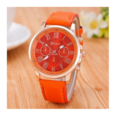 fashion pinbo women luxury brand quartz clock watch high quality leather strap ladies wristwatches
