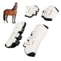 Horse Fetlock Boots Impact Resistant Breathable Horse Hind Leg Boots for Horse Protective Equipment