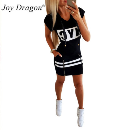 Women Hoodies Dresses Autumn 2020 Vetement Femme Vestidos Casuales Vestido Mujer Sukienka Mini Hooded Robe Ete Moda Club Wear