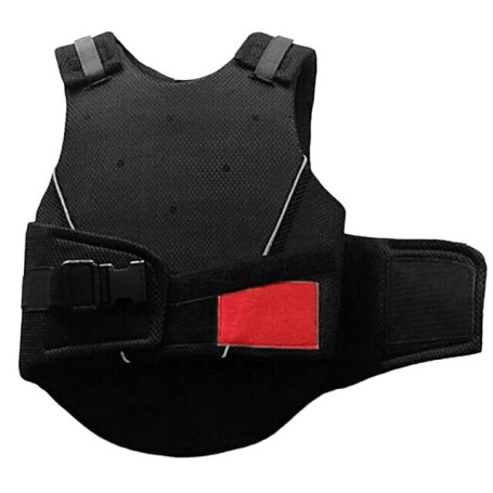 Equestrian Vest Shock Absorption Lengthened Filler Waistcoat Safety Jacket Horse Riding Equipment Tie Rope Outdoor