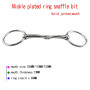 Free shipping ring snaffle  horse bit  nickle plated horse riding equipment BT0502NP