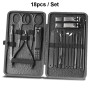 18Pcs/Pack Manicure Cutters Set Household Stainless Ear Spoon Nails Clippers Pedicure Nail Scissors Tools Kit