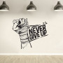 Motivational wall decal Gym wall Decor vinyl Never Give up quotes Phrase sport Gym training Wall Sticker