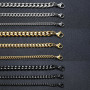 3-11mm Chunky Miami Curb Chain Bracelet for Men Stainless Steel Cuban Link Chain Wristband