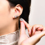 1 CT Moissanite Screw Back Stud Earrings For Women Men 925 Sterling Silver Brilliant D VVS1 Color