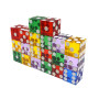 Brand New and High Quality 5pcs High-grade Acrylic Transparent Dice Six Sided D6 19mm Casino Dice with Razor Edges