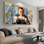 The Wolf of Wall Street Money Art Canvas Painting Poster and Print Street Graffiti Pop Art Wall Picture