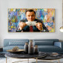 The Wolf of Wall Street Money Art Canvas Painting Poster and Print Street Graffiti Pop Art Wall Picture