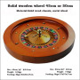 20/18 inch Deluxe Wood Roulette Wheel Gambling Bingo Quality Wooden Roulette Wheel Turntable Table Games EUR US Style for Choose