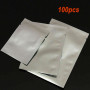 Silver Heat Seal Aluminum Foil Bags Vacuum Sealer Pouches Storage Bag Kitchen Supplies 10-100Pcs