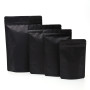 Various Sizes Matte White Black Stand Up Pouches Aluminum Foil Zip Lock Plastic Bags Coffee Tea Packaging Bag 50pcs