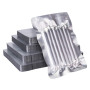100Pcs Pure Aluminum Foil Food Vacuum Bag Open Top Heat Seal Packaging Bag for Meat Nuts Tea Retail Storage Bag