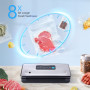 VS02 Vacuum Sealer Machine 220V/110V Dry/Moist/Pulse/Canister 4 Sealing Modes Built-in Cutter for Food Preservation