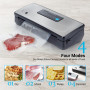 VS02 Vacuum Sealer Machine 220V/110V Dry/Moist/Pulse/Canister 4 Sealing Modes Built-in Cutter for Food Preservation