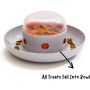 Interactive Dog Feeder Bowl Novel Design Push Dog and Cat Slow Feeding Food Snack Dispenser Bowl Training Big Dog Feeding Bowel