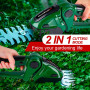 24V 2 in 1 Electric Hedge Trimmer 13000rpm Household Lawn Mower  Garden Bush Scissors Grass Scissors Power Tool
